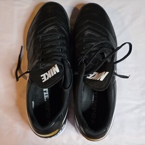 Nike TiempoX Black Indoor Soccer Shoes Size 13